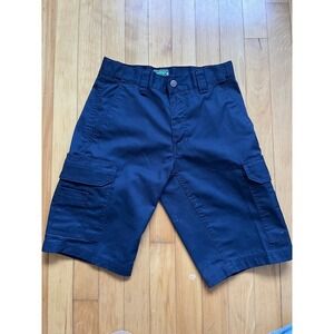Gatts Workwear Navy Blue Cargo Shorts Size 28 Utility Pockets Men's Casual